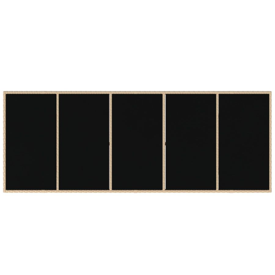 11-Delige Tuin Eetset Beige Poly Rattan Wit