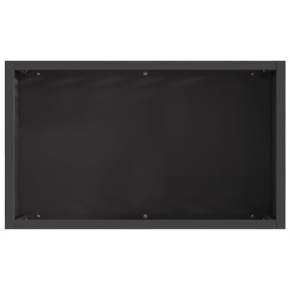Vuurkorf Rechthoekig Zwart 50X30X40 Cm Staal Koudgewalst staal/Zwart