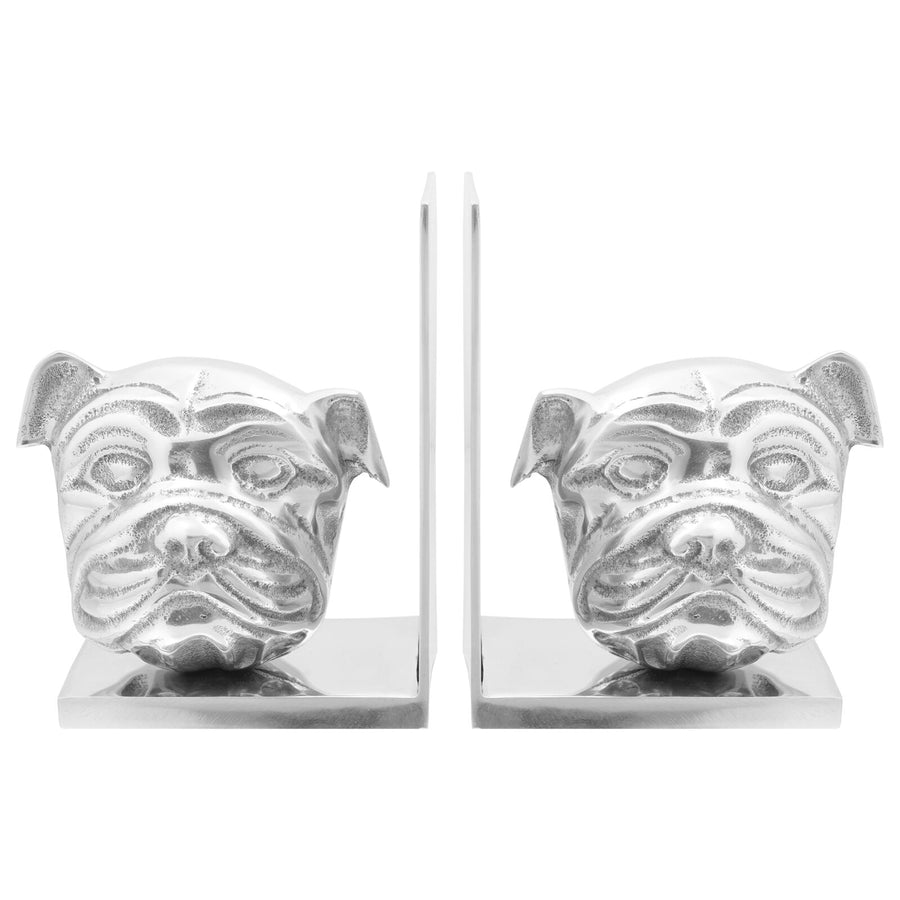 Boekensteunen 2 Stuks Zilver 8X12X16,5 Cm Aluminium Hond