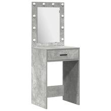 3-Delige Kaptafel Set Met Led - Beton Grijs Gefabriceerd Hout