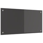 Keuken spatscherm 80x40 cm gehard glas donkergrijs