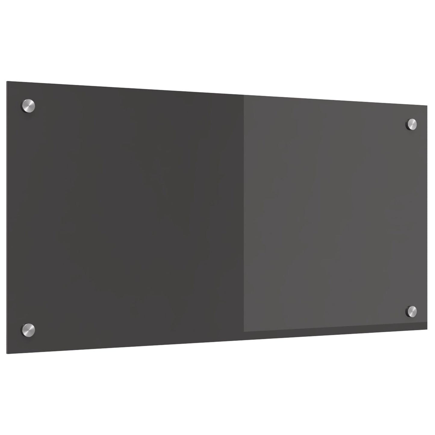 Keuken Achterwand 80X40X0,6 Cm Gelaagd Glas Donkergrijs 80 x 40 cm