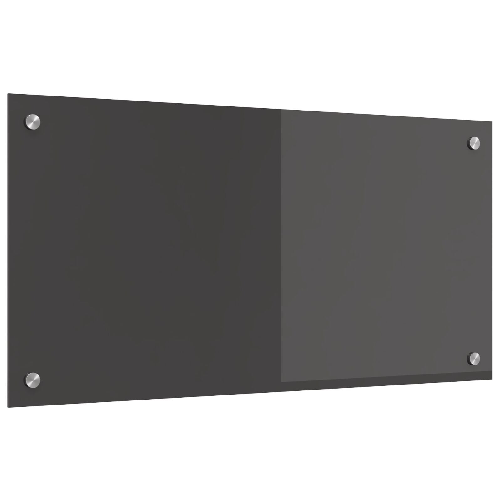 Keuken Achterwand 80X40X0,6 Cm Gelaagd Glas Donkergrijs 80 x 40 cm