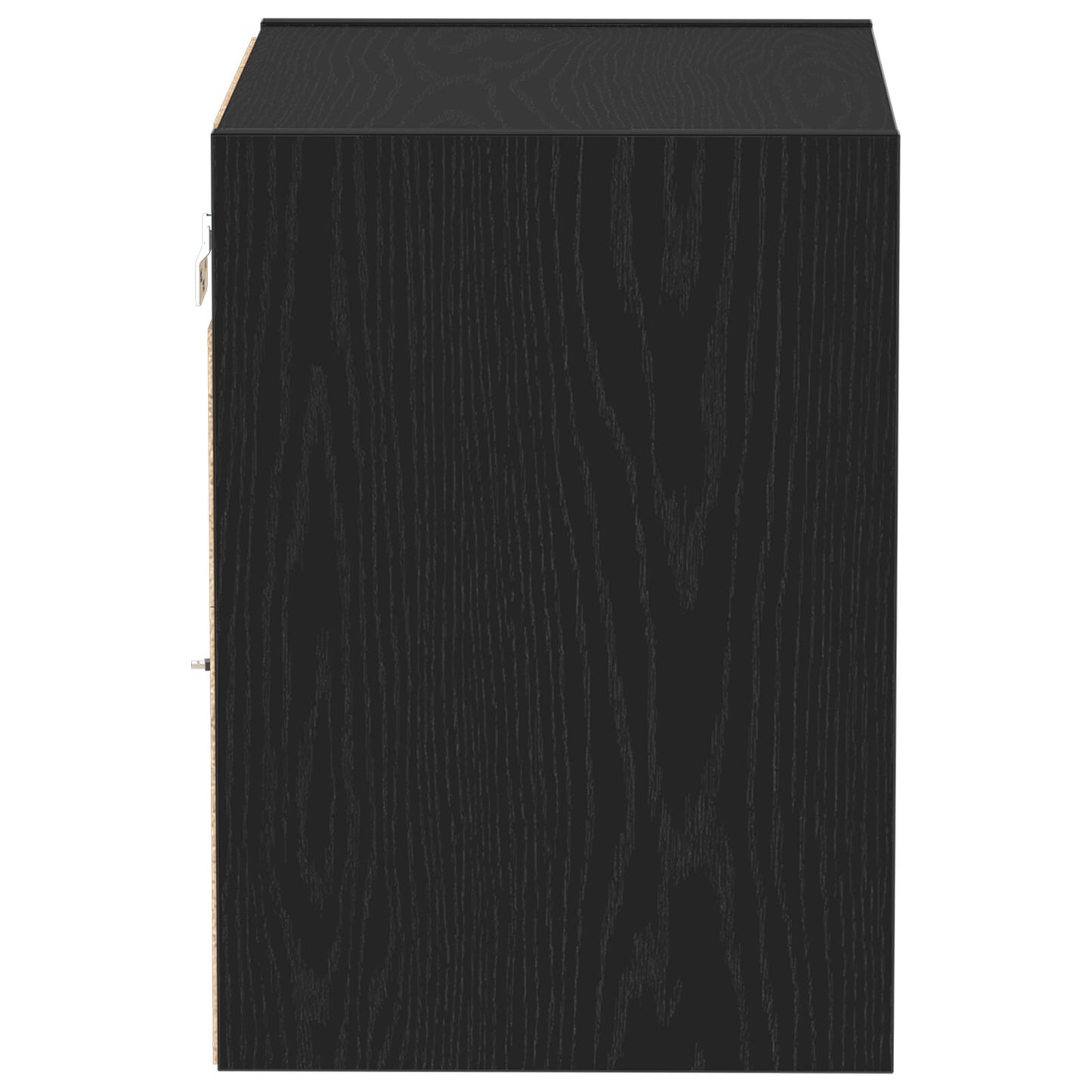 Zwevende Plank 40X28,5X40 Cm Bewerkt Hout 1 Zwart eiken