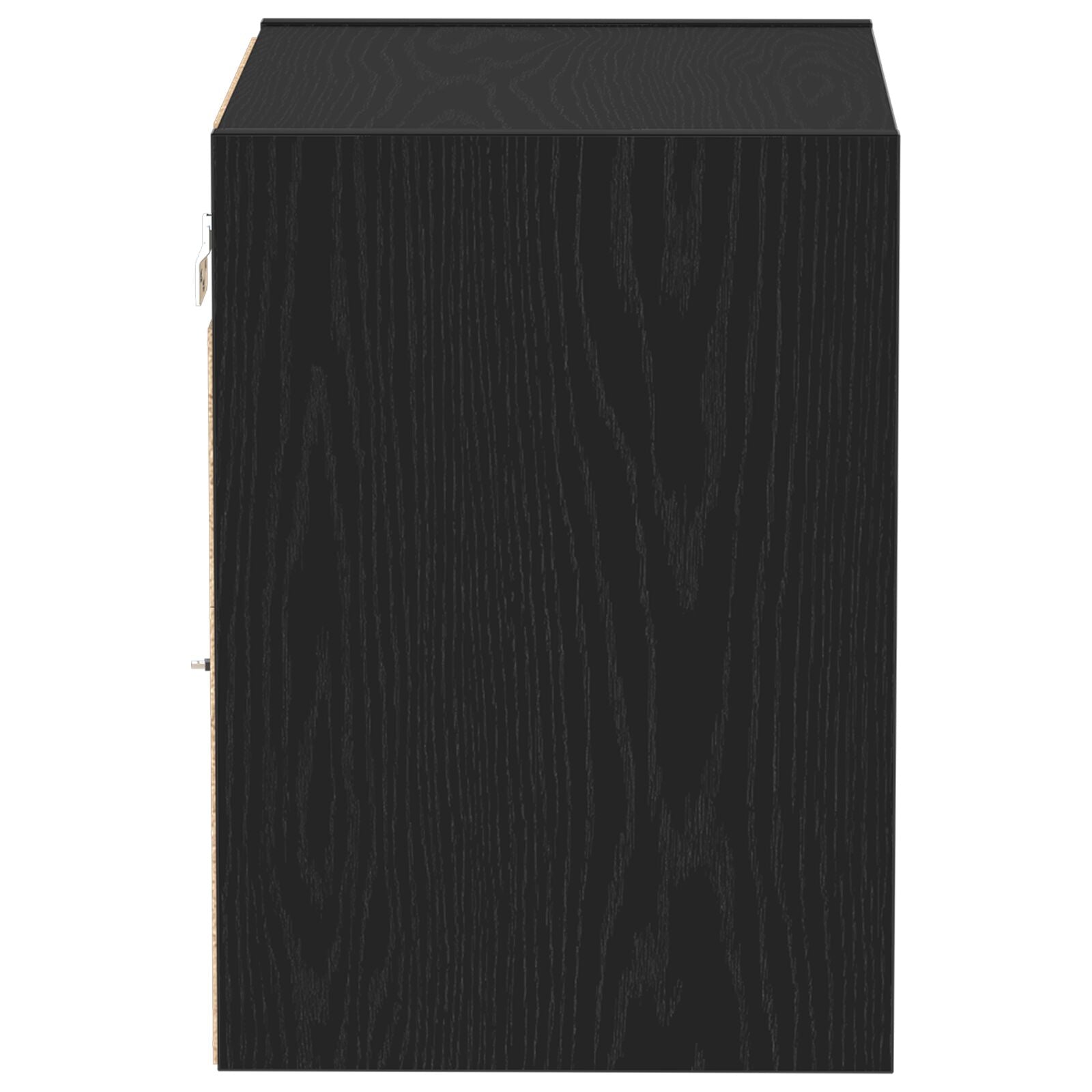 Zwevende Plank 40X28,5X40 Cm Bewerkt Hout 1 Zwart eiken