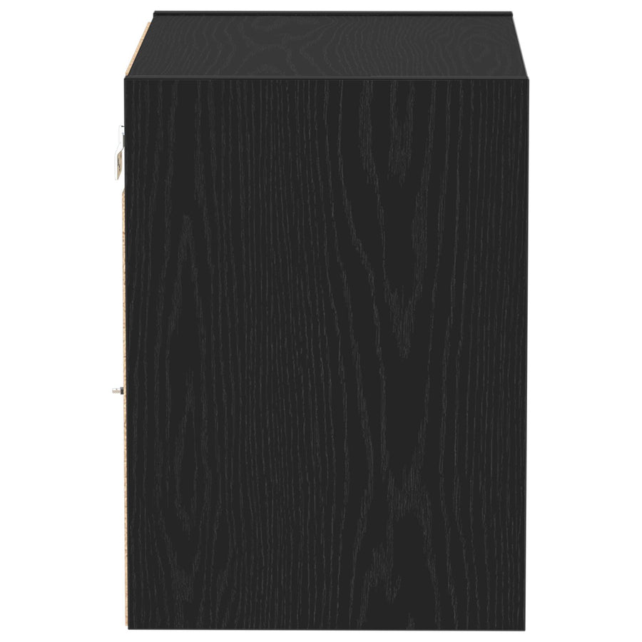 Zwevende Plank 40X28,5X40 Cm Bewerkt Hout 1 Zwart eiken