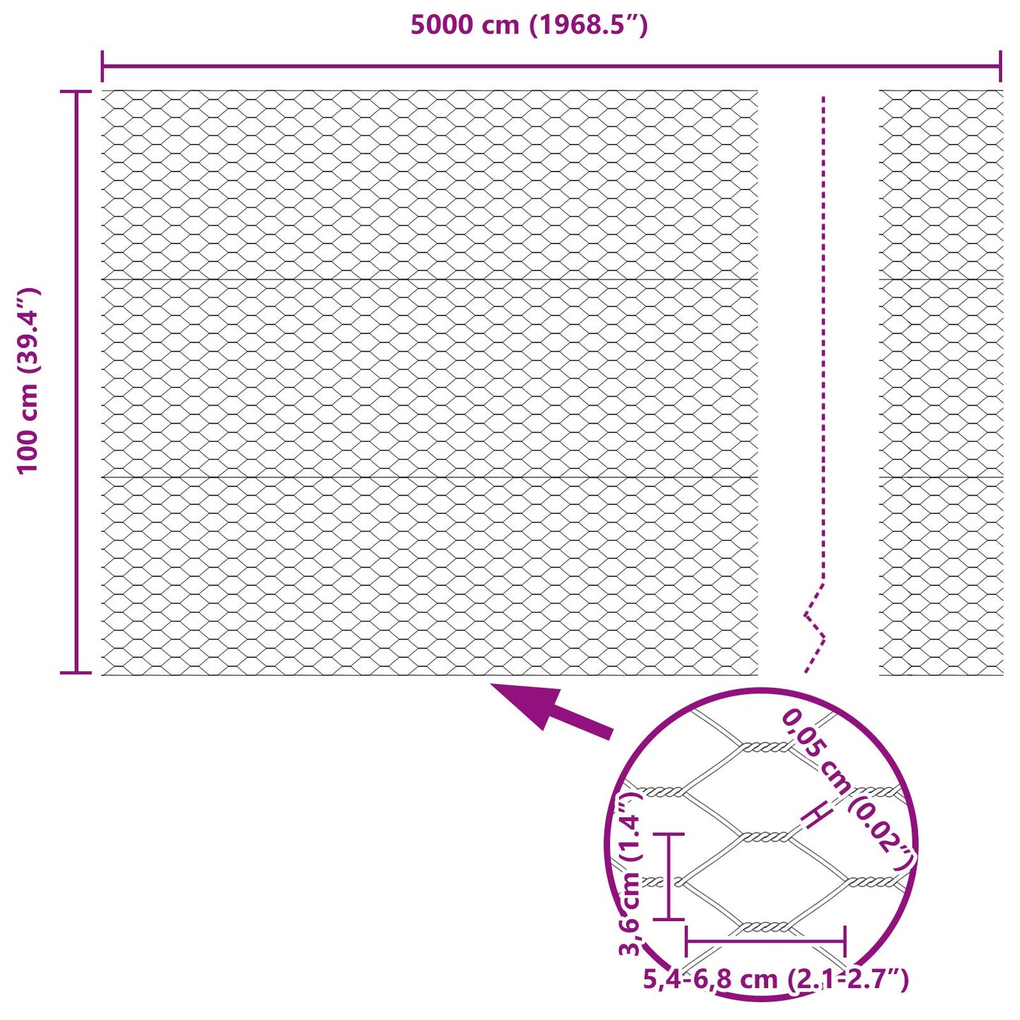 Hekpalen 22 Stuks U-Vorm 120 Cm Gegalvaniseerd Staal,  Hexagonaal Hek 1X50 M Gegalvaniseerd Staal