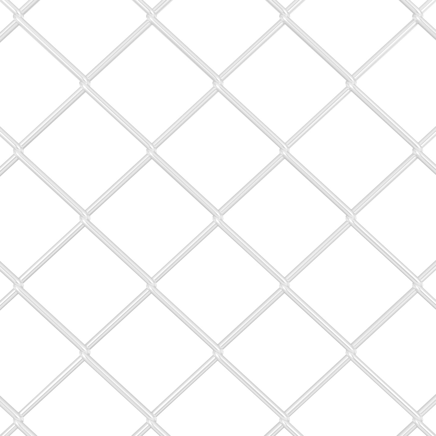 Kettinglink Hek Met 22 U-Palen Zilver 0.6X25 M Staal
