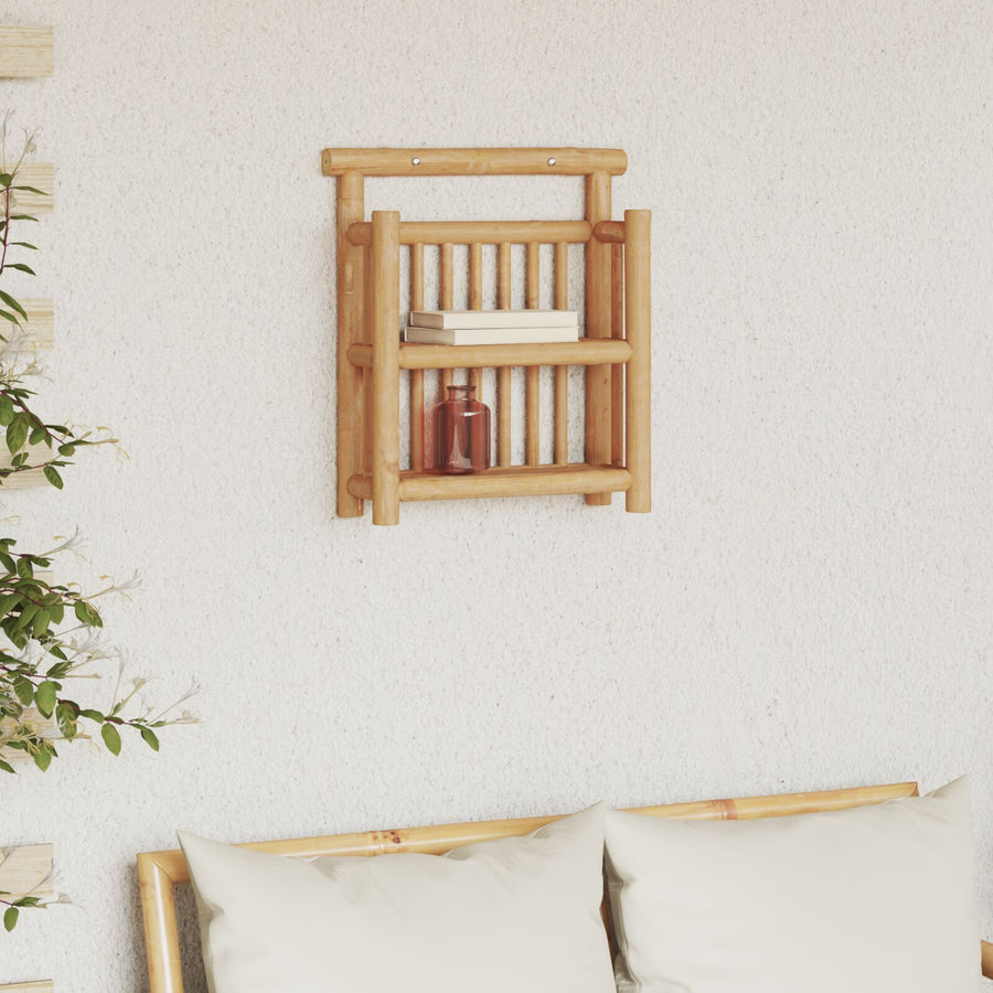 Wandplank 2 Niveau's 40X13X44 Cm Bamboe