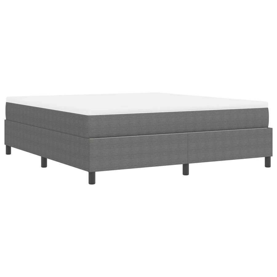 Boxspringbed Met Matras Lichtgrijs Super King Ribstof