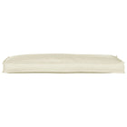 Stoelkussen crème 110x40x8 cm polyester