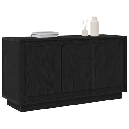 Sideboard Zwart Eiken 102X35X55 Cm Engineered Wood