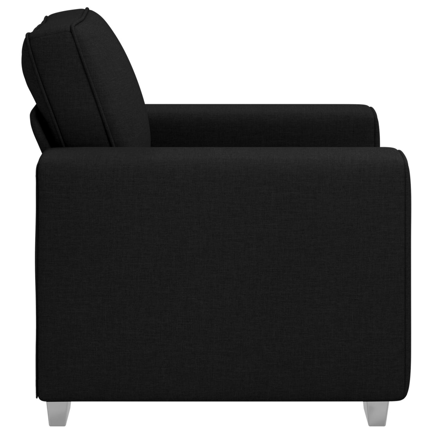 Fauteuil Stof Zwart 59 cm