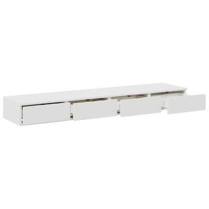 Nachtkastjes Mdf Nachtkastje Wit 140 x 36.5 x 16.5 cm