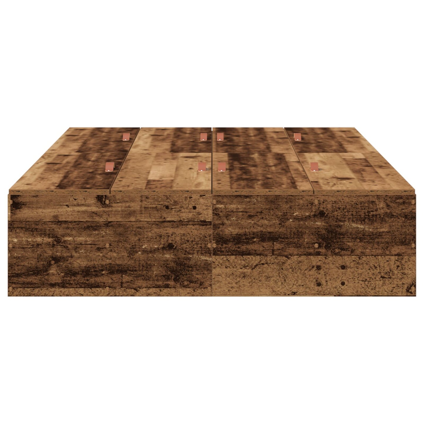 Opbergbedframe Oud Hout 120 x 190 cm
