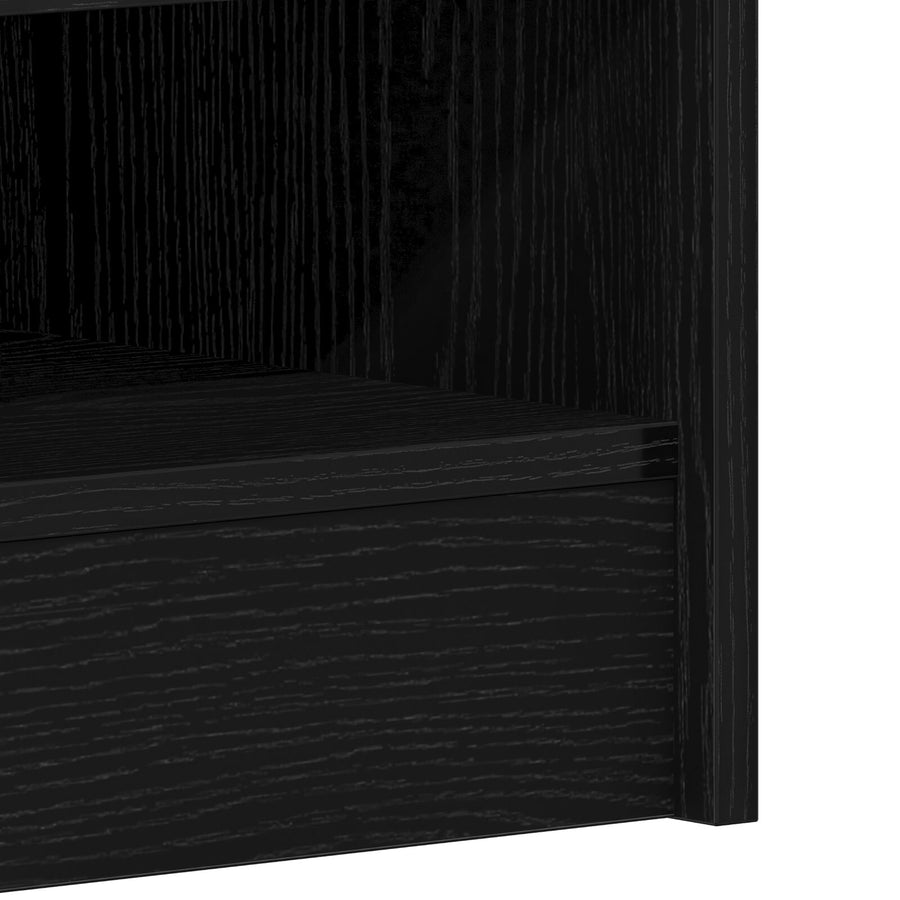 Schoenenkast Zwart Eik Gelaagd Hout Zwart eiken 60 x 35 x 92 cm
