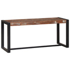 Halbank massief mango gerecycled hout meerkleurig