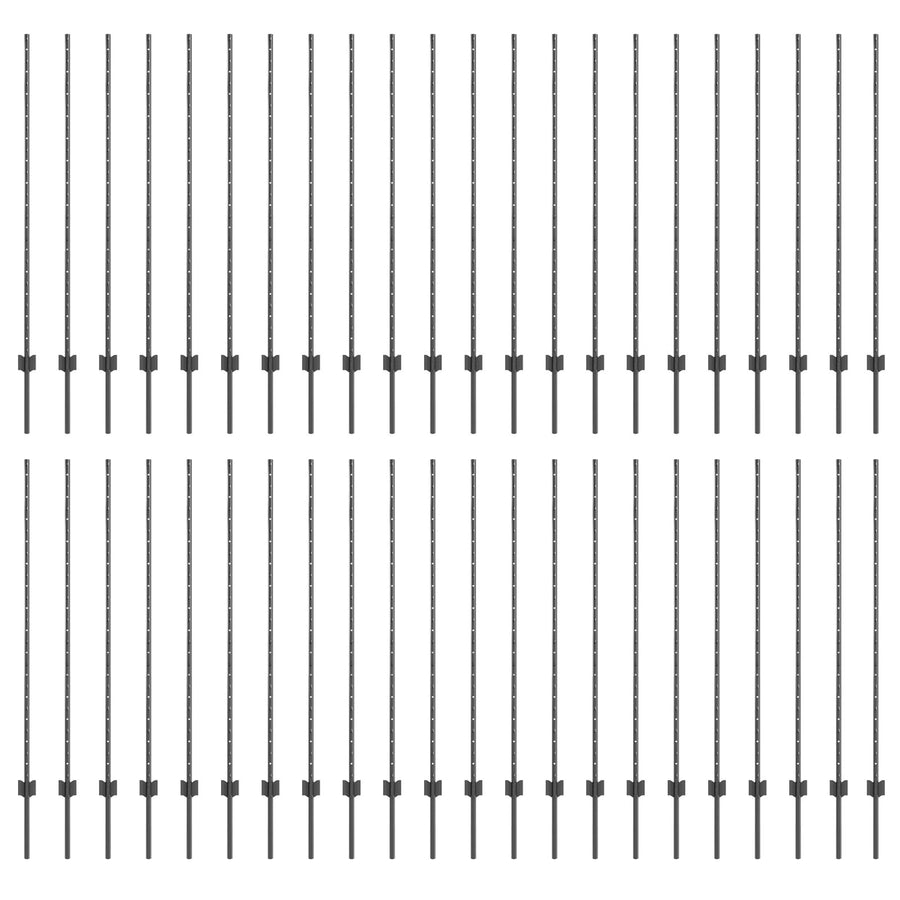 hekpalen 88 st U-Channel Grijs 180 cm Staal