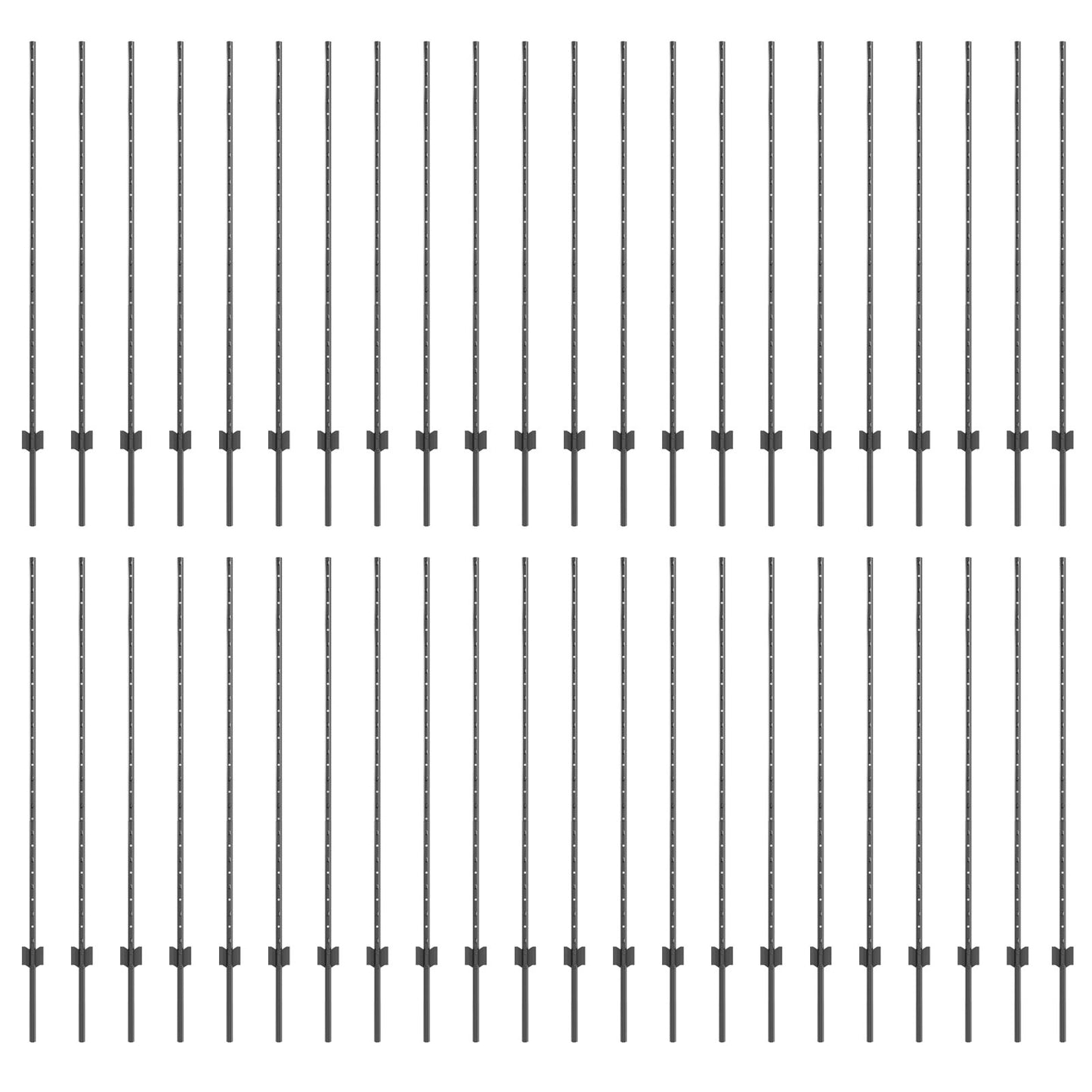 hekpalen 88 st U-Channel Grijs 180 cm Staal