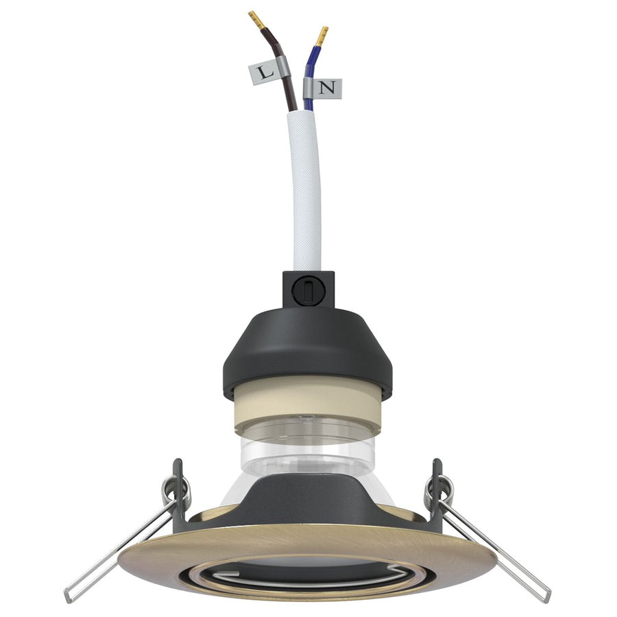 Lampen Set Van 12 Metaal 9 Cm Inbouw Plafondlampen Messing