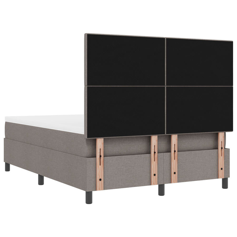 Boxspringbed Met Matras Stof Taupe 140 x 190 cm Bovereind