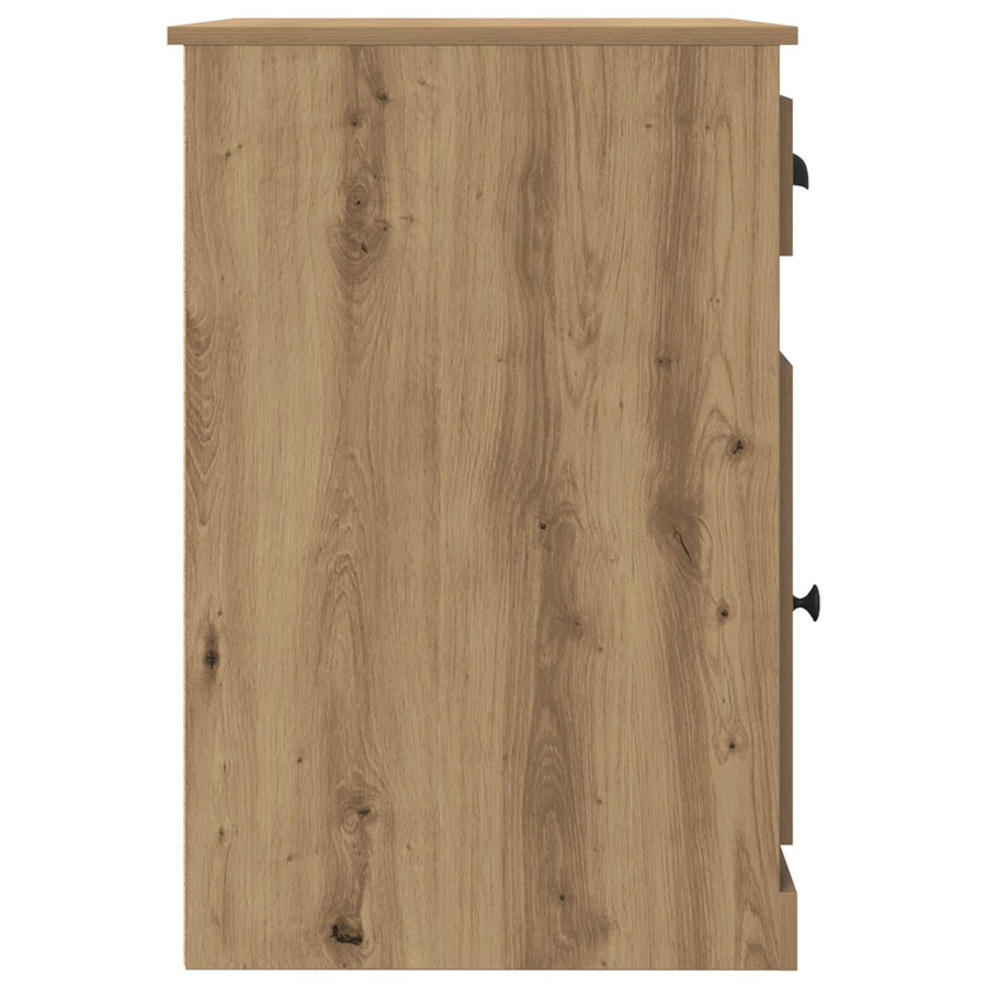 Bureau Met Opbergruimte 50X115X75 Cm Engineered Hout Artisan eiken