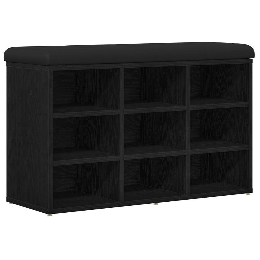 Opslagbank Engineered Wood 80 x 30 x 48 cm Zwart eiken