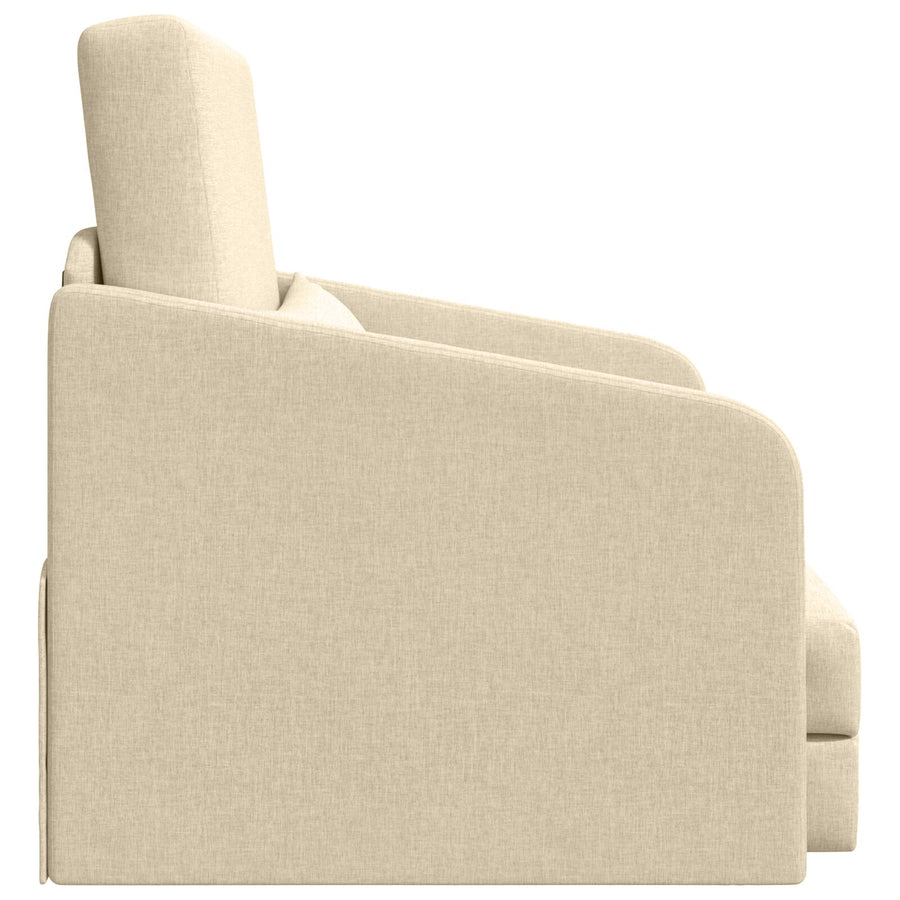 Vloer Sofa Bed 2-In-1 65X80X83 Cm Stof Crème