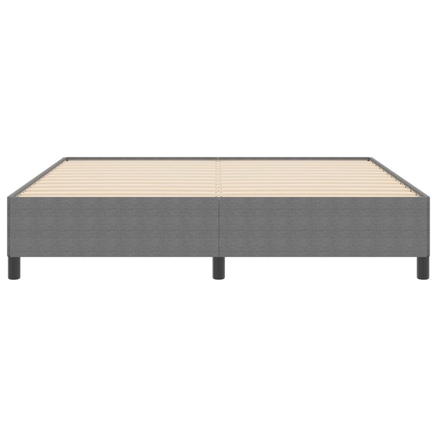 Bedframe Corduroy Stof Lichtgrijs 180 x 200 cm