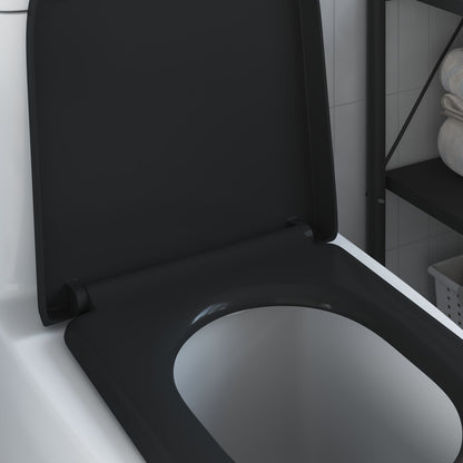 Toiletbril Met Snelle Release En Zachte Sluiting Duroplast Zwart