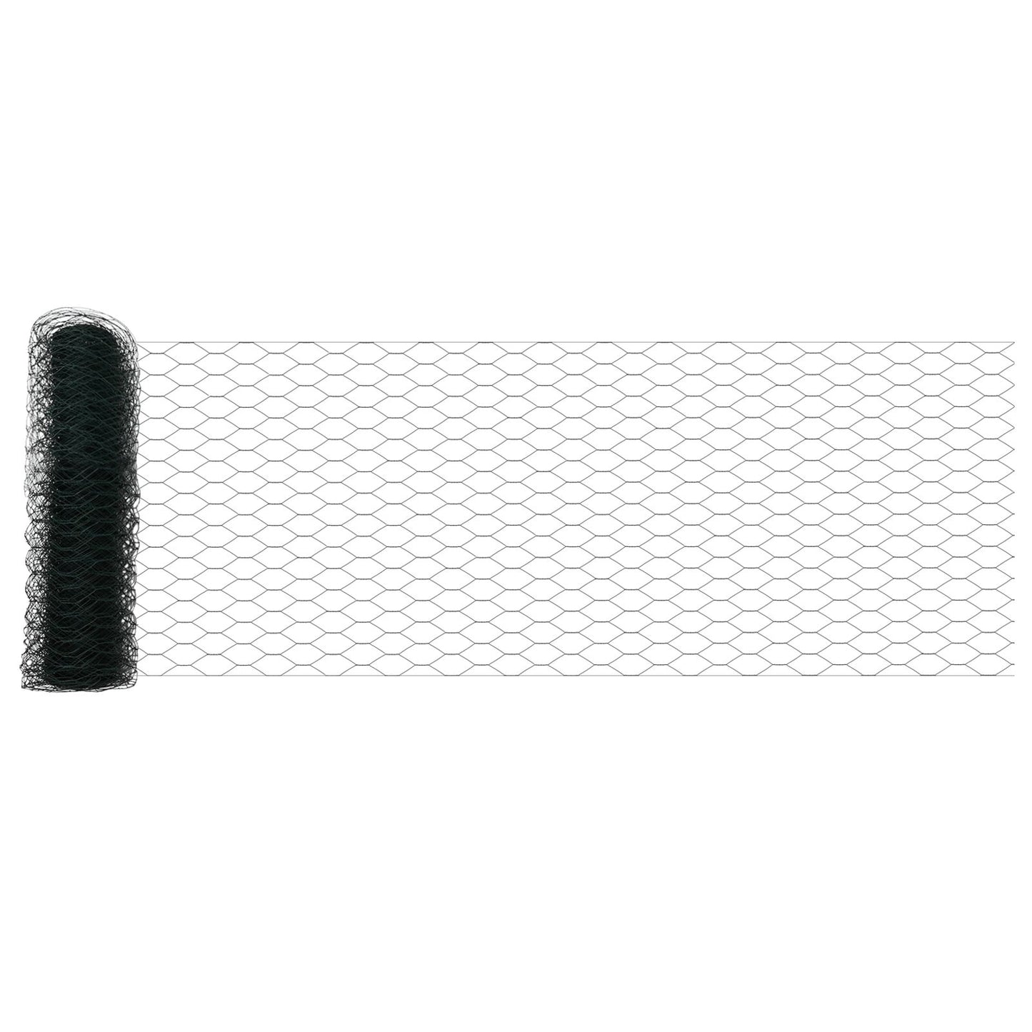 Hekpalen 5 St U-Channel Groen 40 Cm Staal,  Hexagon Hek Groen 0,4X10 M Staal