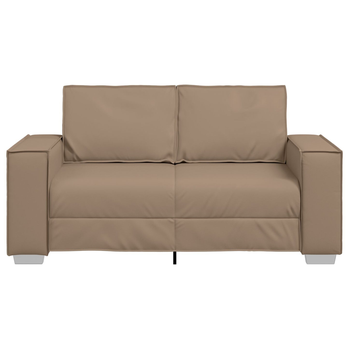 Loveseat Sofa Kunstleer Cappuccino 120 cm