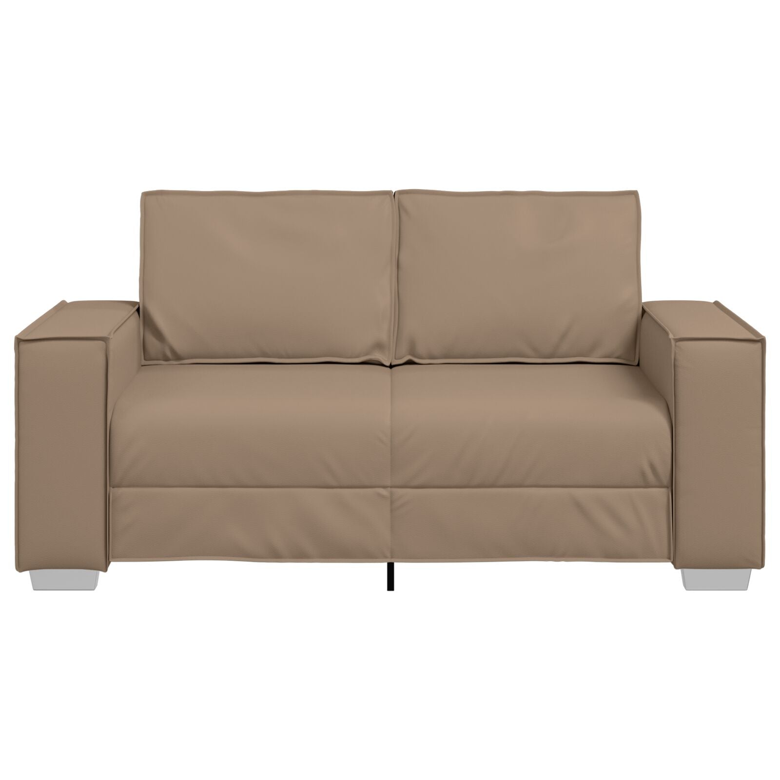 Loveseat Sofa Kunstleer Cappuccino 120 cm