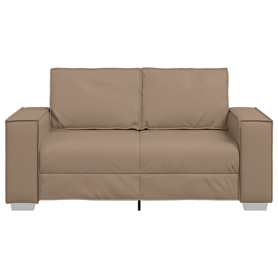 Loveseat Sofa Kunstleer Cappuccino 120 cm
