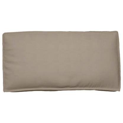 Pallet Kussen Voor Stoel/Rugleuning Taupe 120X60X12 Cm Oxford Stof