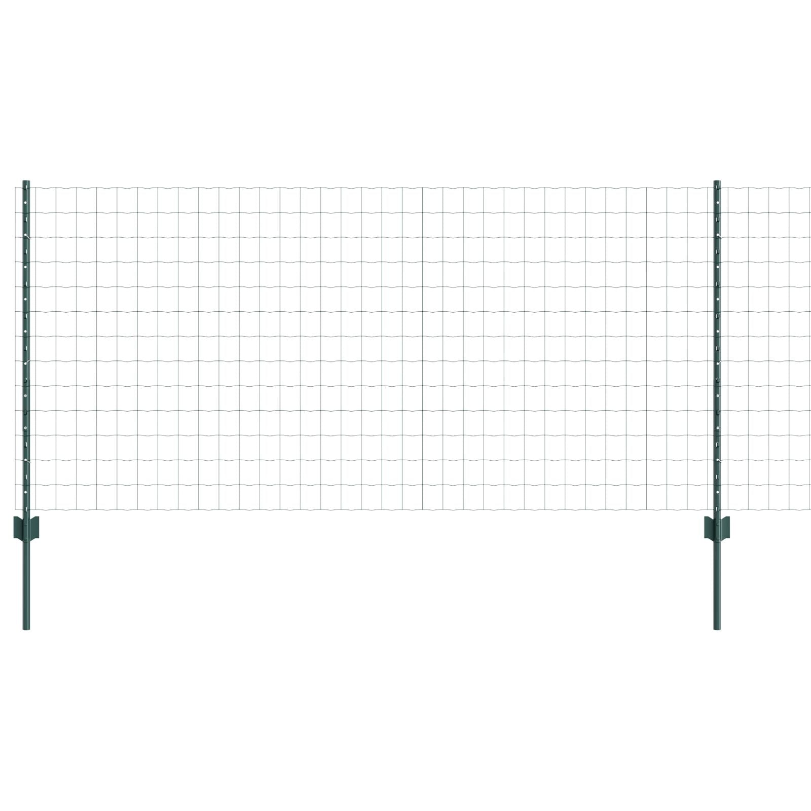 Tuinhek Set Set Van 2 Groen Gepoedercoat Staal 10 X 1 M