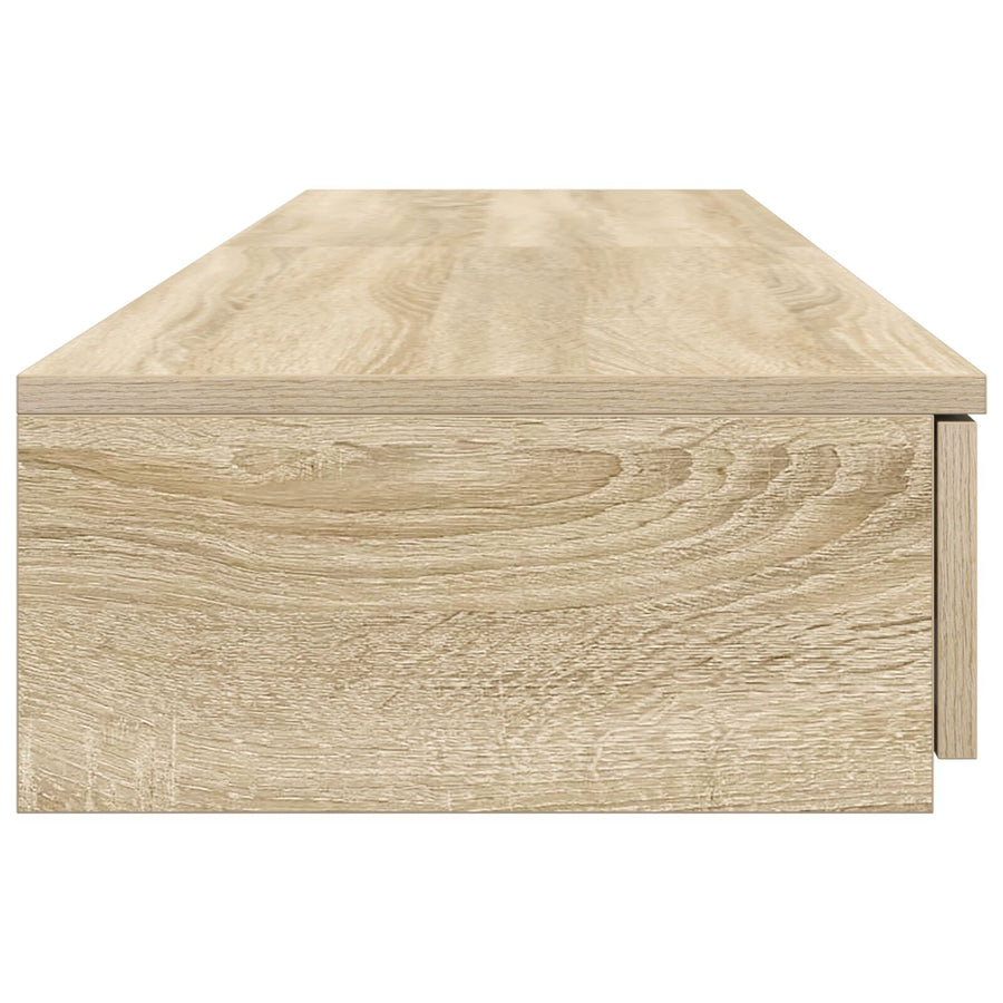 Bedlade 135X36,5X16,5 Cm Bewerkt Hout Sonoma eiken 135 x 36.5 x 16.5 cm