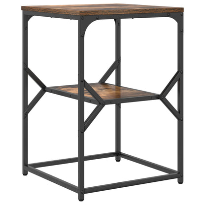 Salontafel Gerookt Eiken 41X40X60 Cm Geengineerd Hout Rook eiken