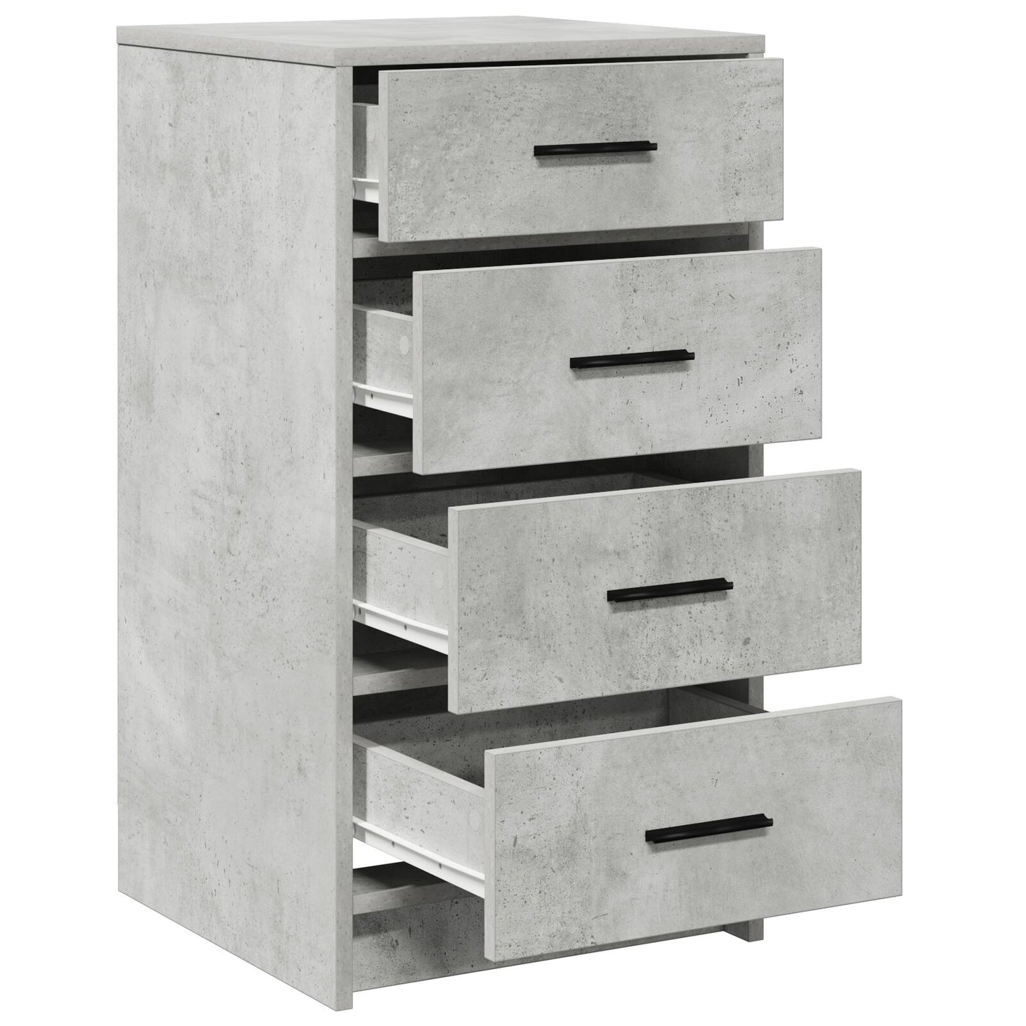 Sideboard 40X41X75 Cm Bewerkt Hout Betonnen grijs