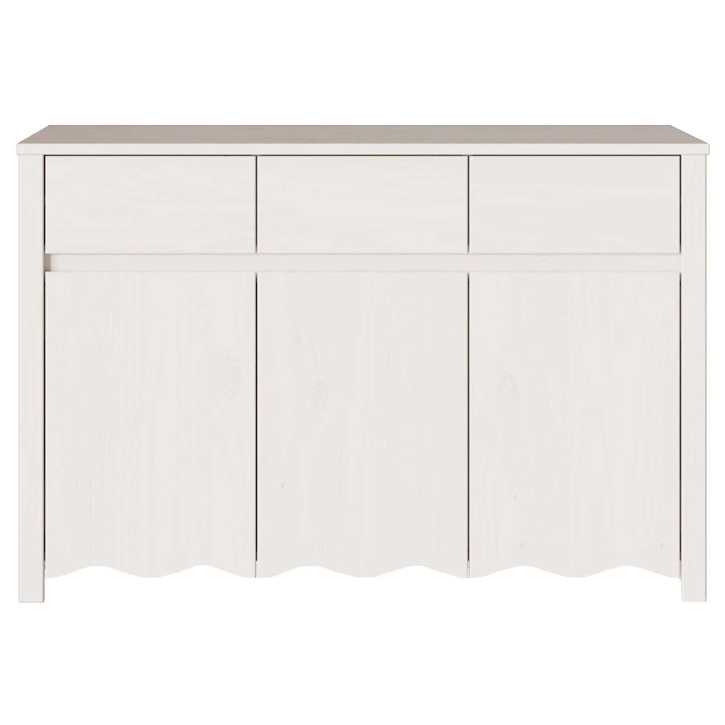 Dressoir ""Drammen"" 114X43X75,5 Cm Massief Hout Van Den Wit