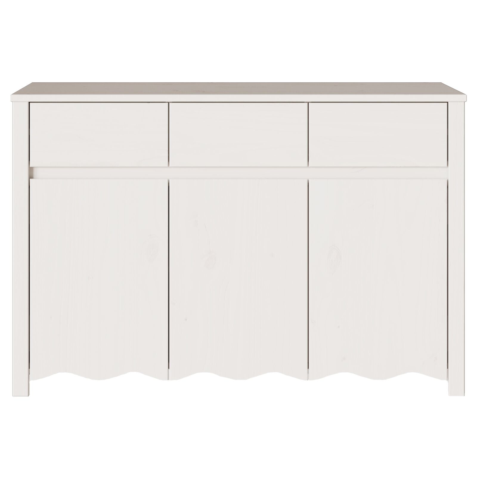Dressoir ""Drammen"" 114X43X75,5 Cm Massief Hout Van Den Wit
