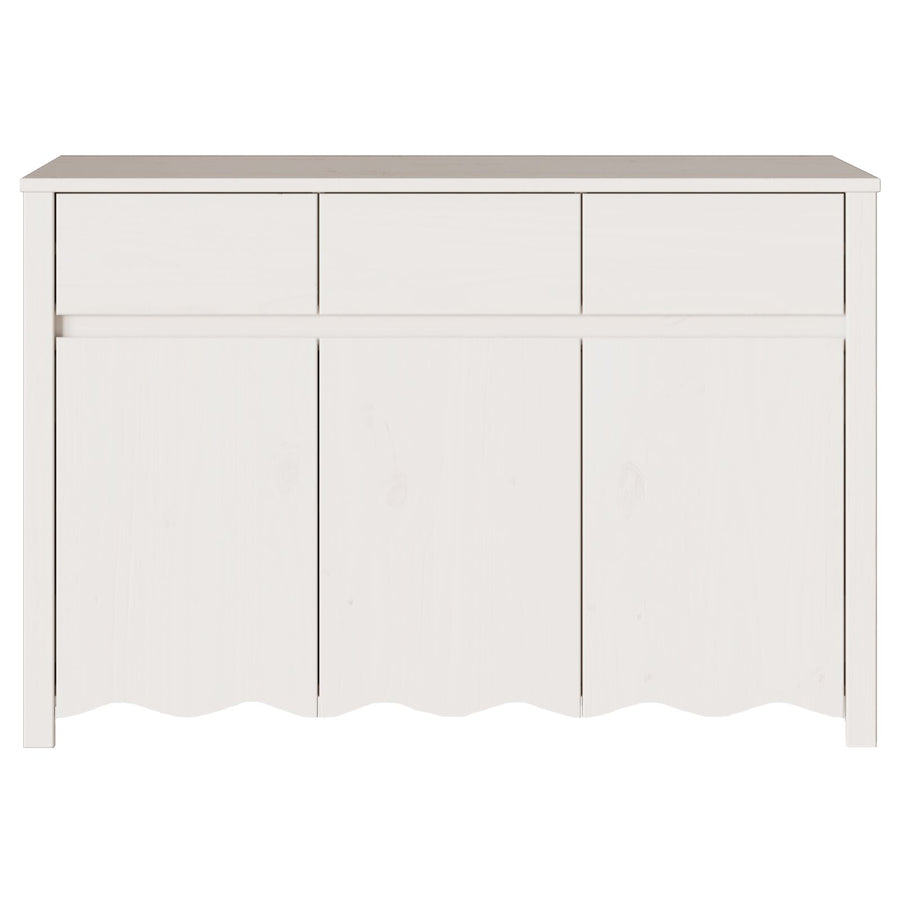 Dressoir ""Drammen"" 114X43X75,5 Cm Massief Hout Van Den Wit