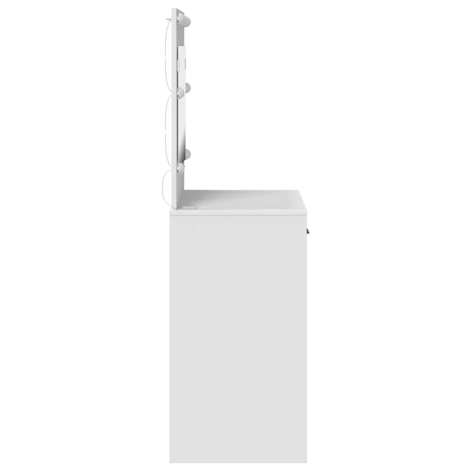 Kaptafel Met Led Lichten - , Wit 78,5 x 41 x 135 cm