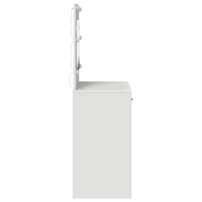 Kaptafel Met Led Lichten - , Wit 78,5 x 41 x 135 cm