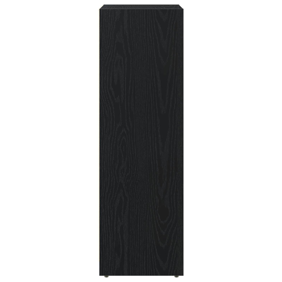 Badmeubel Zwart Eiken 30X30X95 Cm Gemaakt Van Hout