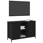 Tv-meubel 101x35x65 cm zwart eiken