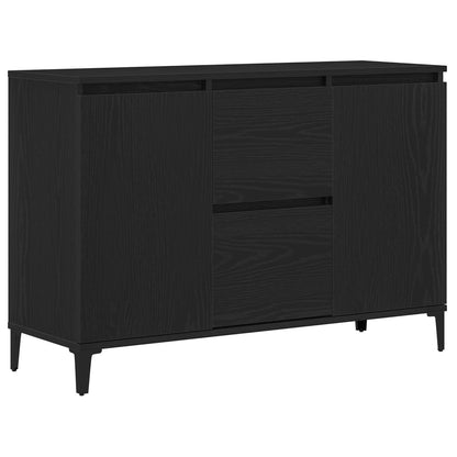 Dressoir Zwart Eiken 104X35X70 Cm Gegarandeerd Hout