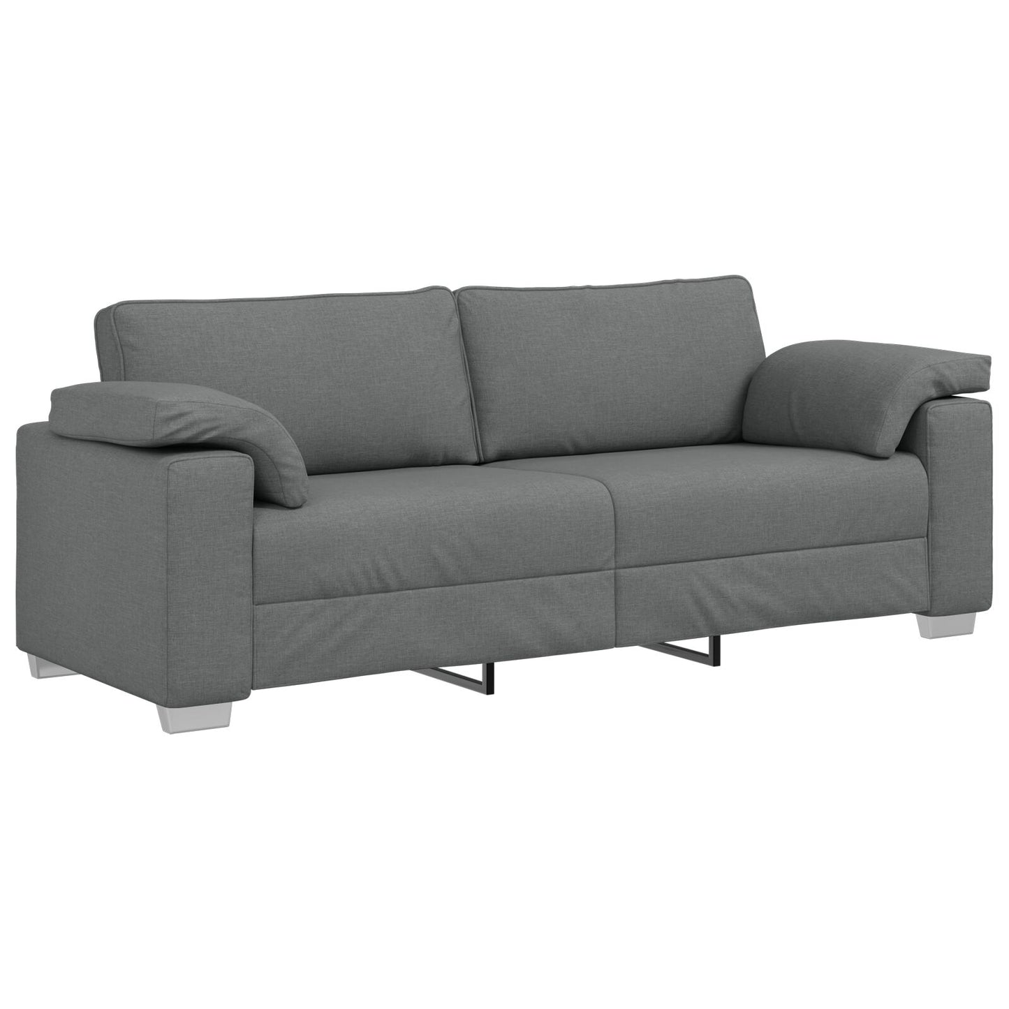 3-Zits Sofa Stof Donkergrijs 178 cm