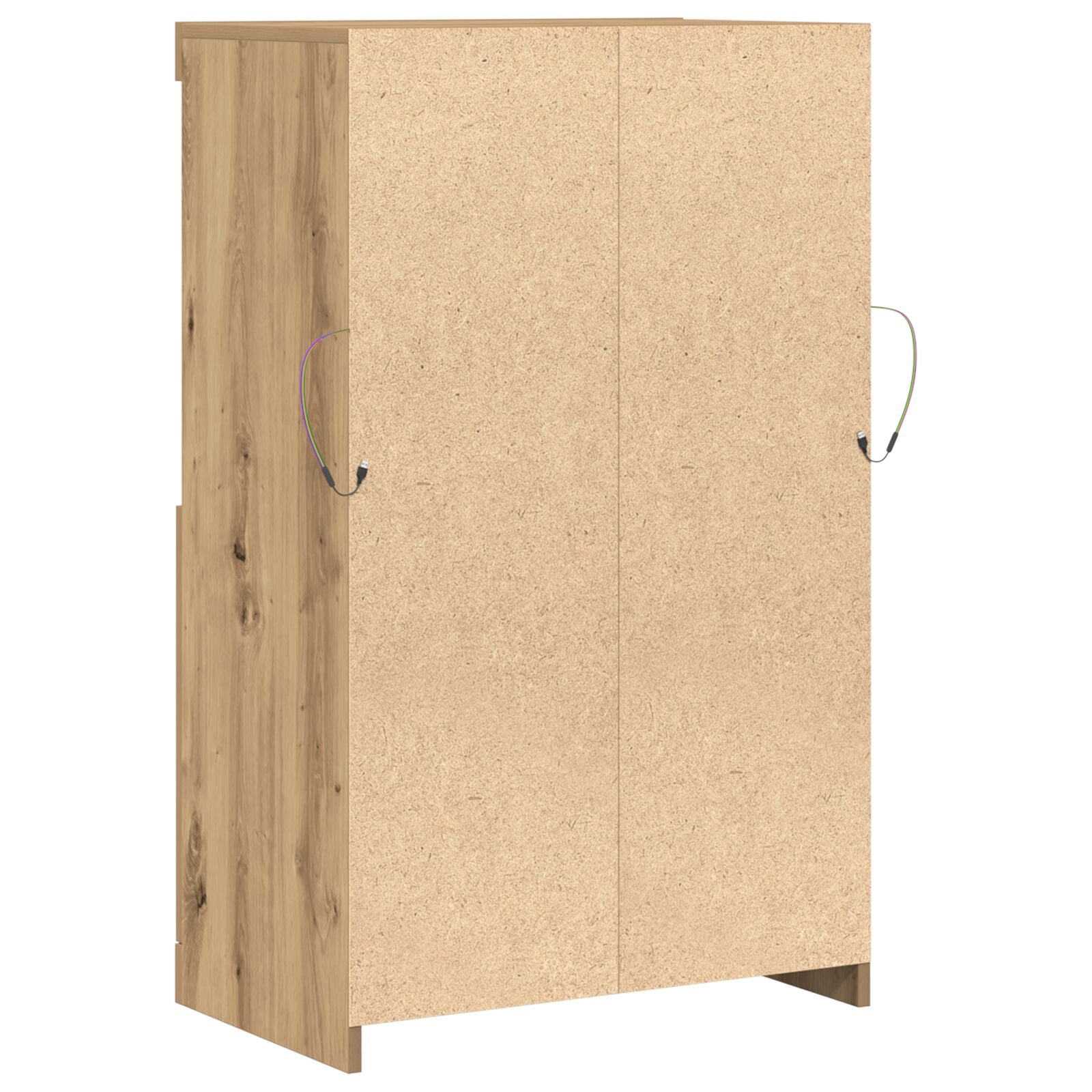 Dressoir Met Led-Verlichting 60X37X100 Cm Artisan eiken