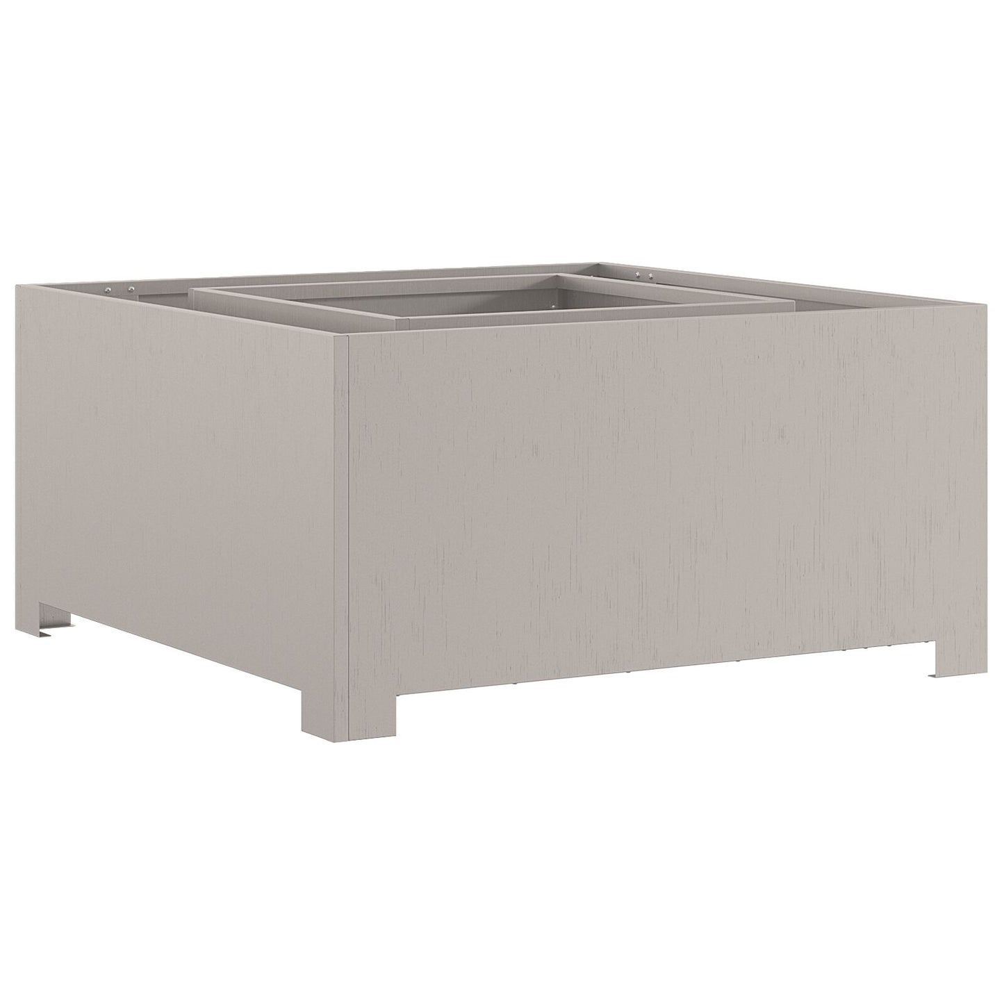 Vuurkorf Vierkant Weervast Staal 80 x 80 x 40 cm Verweerd staal/Bruin